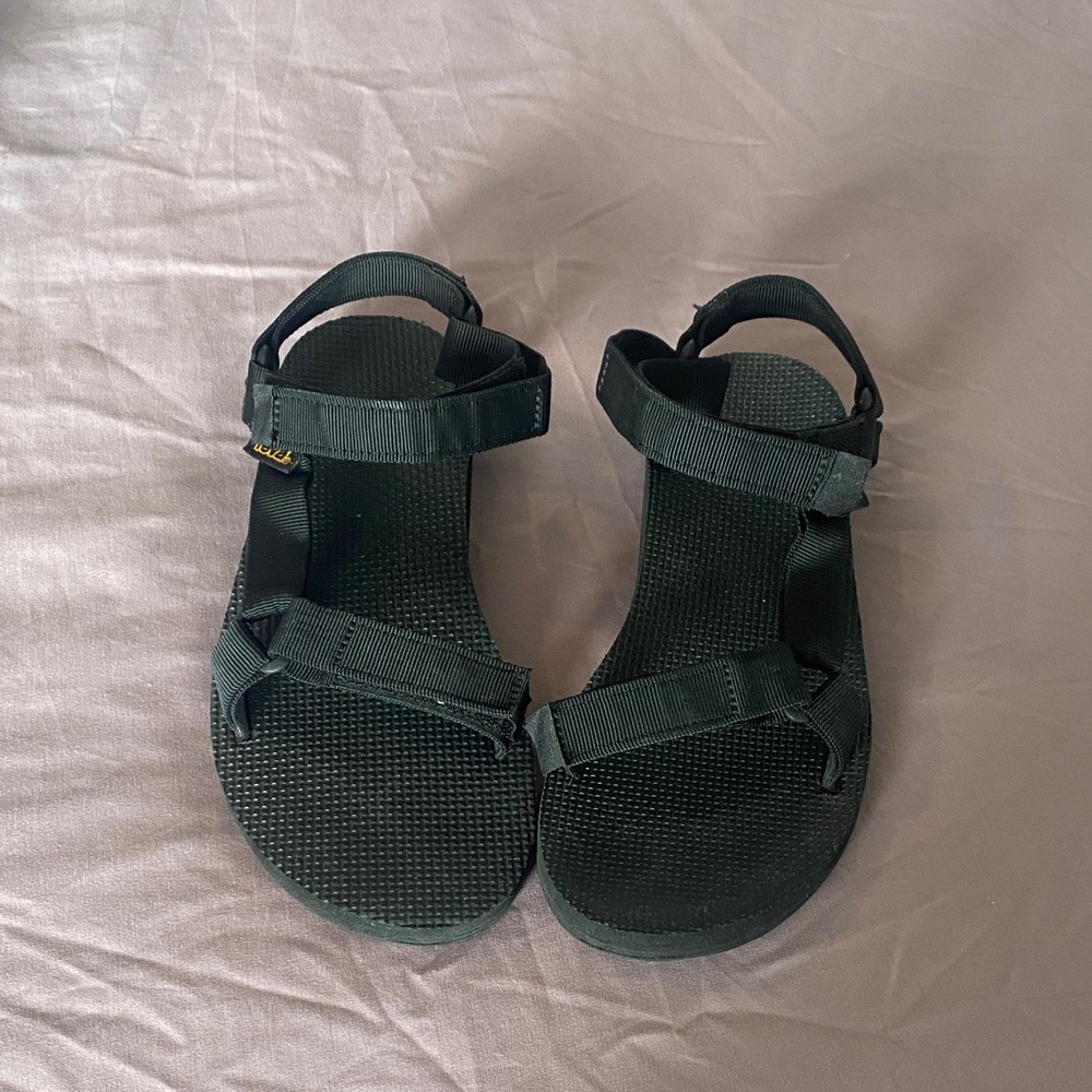 Teva Black Sandals with Textured Soles